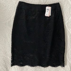 New Banana Republic Black lace skirt